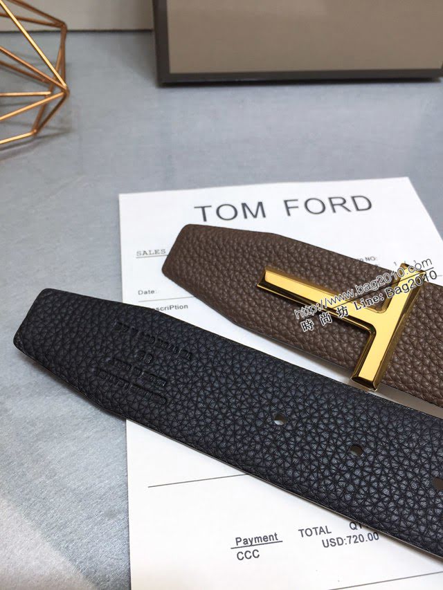 TOM FORD商務男士皮帶 湯姆福特雙面小牛皮腰帶  jjp1872